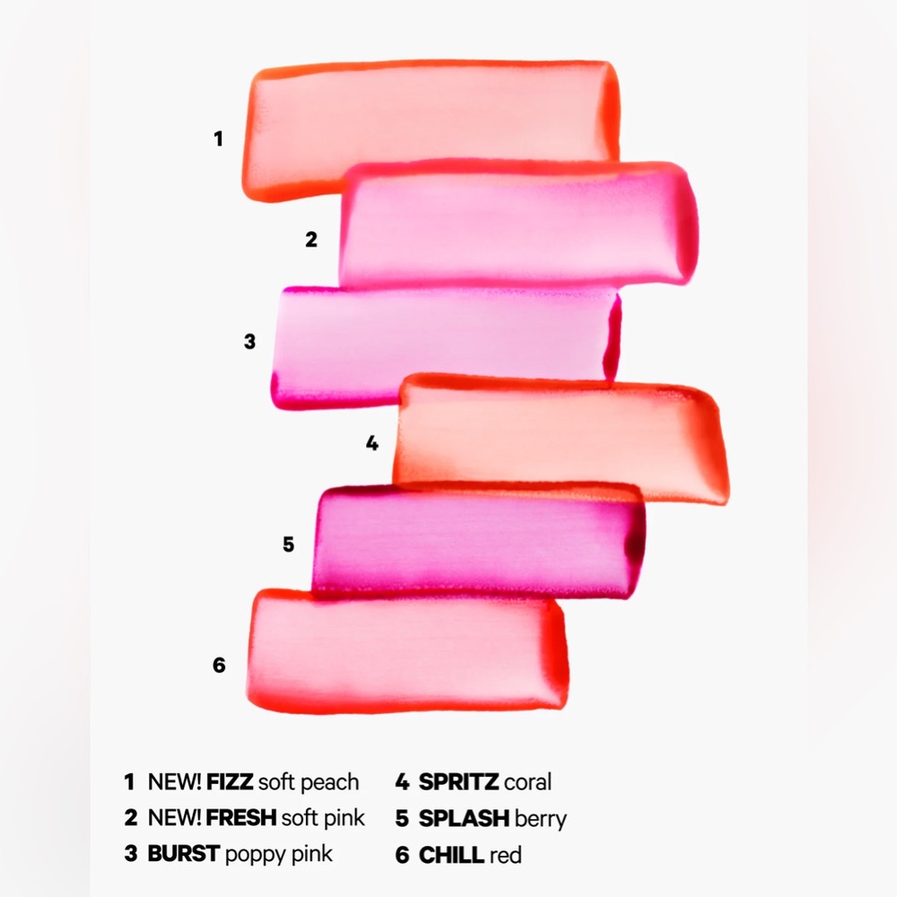 Fizz Milk Makeup Cooling Water Jelly Tint Peach Jelly Blush + Lip Stain BNIB - Picture 4 of 12